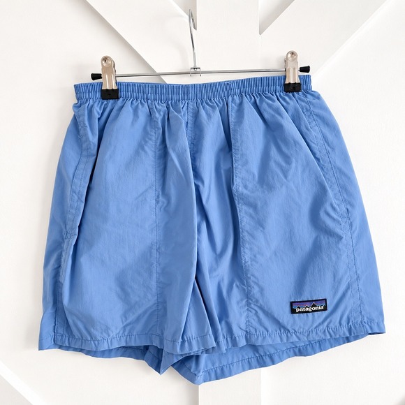 Patagonia Pants - Patagonia Baggies Shorts Women Small Blue Elastic Waist Mesh Liner Pockets